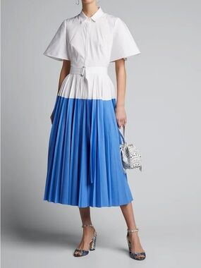 Lela rose capelet midi dress
